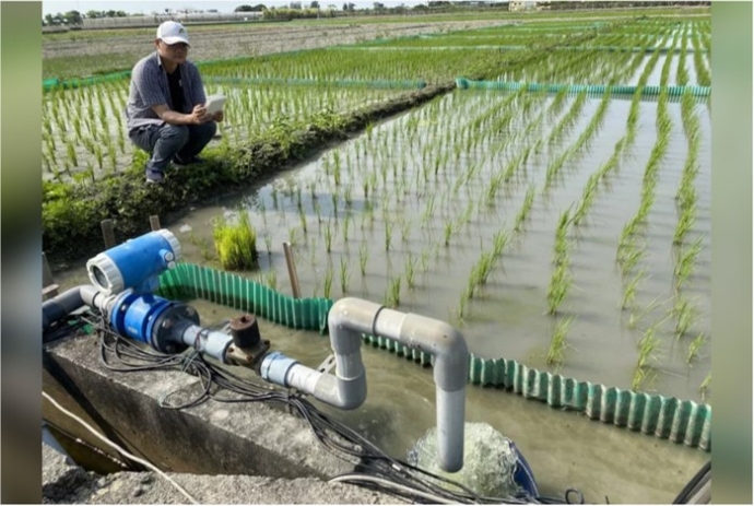 間歇灌溉省水逾30％ 農民可用手機遠端操作代替巡田水